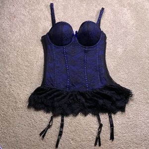 Seven ‘til Midnight blue corset
